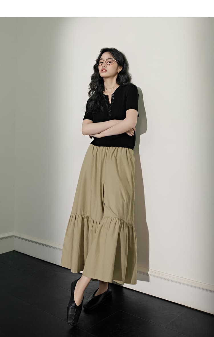 スカート ティアード ロマンティック アシンメトリーティアードスカート