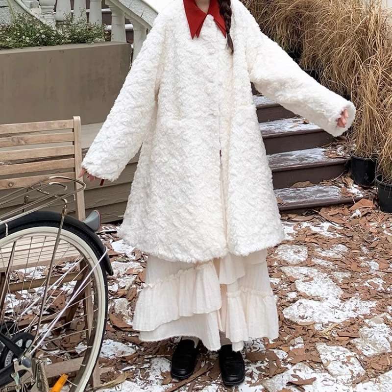 スカート ティアード ランダムフリルロングスカート