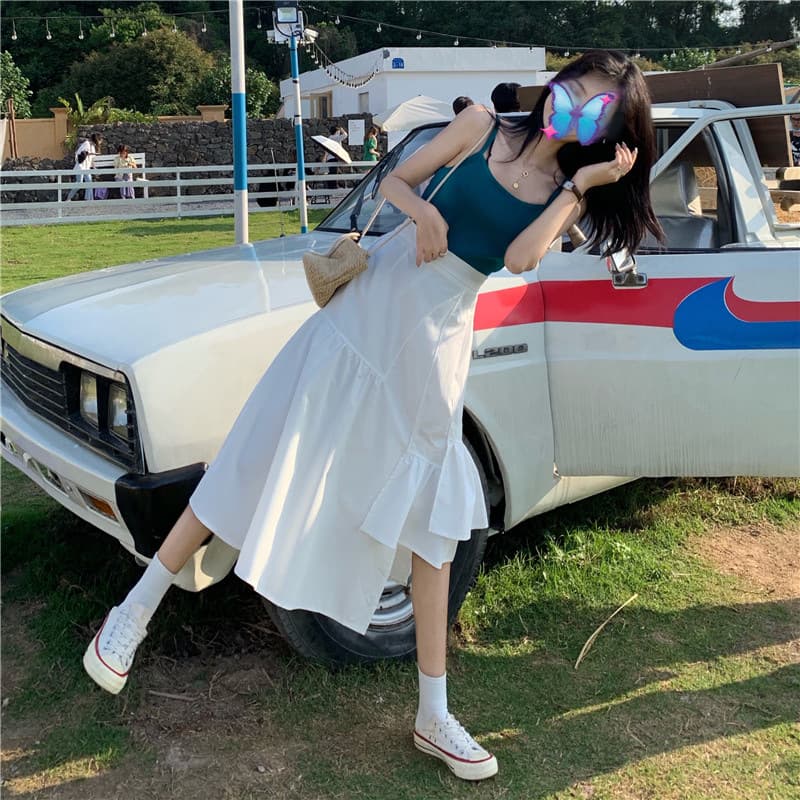 スカート ティアード ふんわりティアードアシメスカート