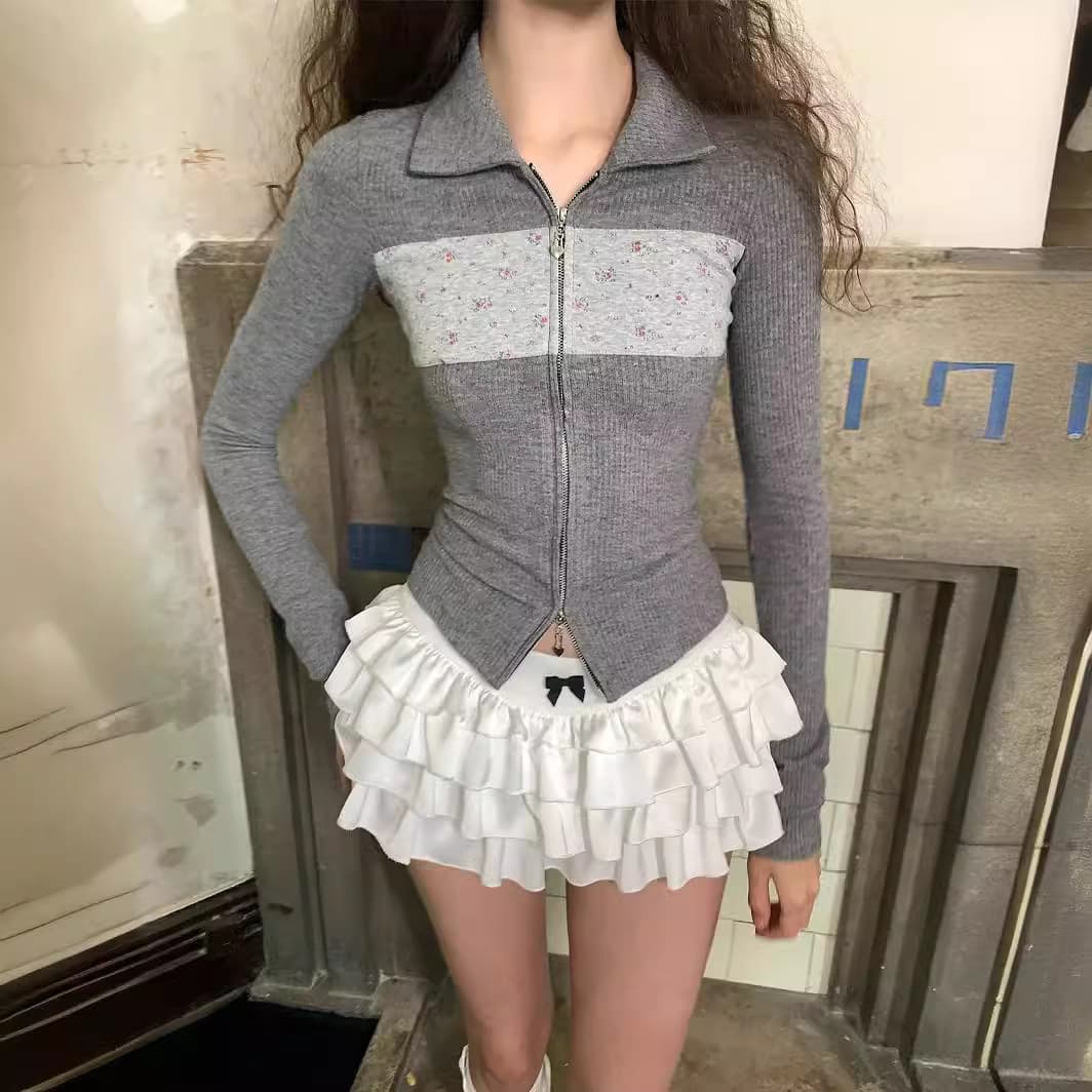 スカート ティアード ふんわりティアードフリルミニスカート